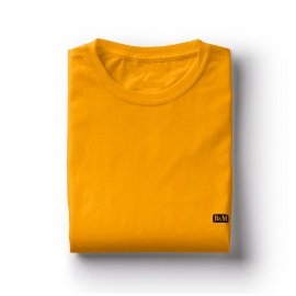 B & M Round T-Shirt  1 pcs (Mustard Yell...